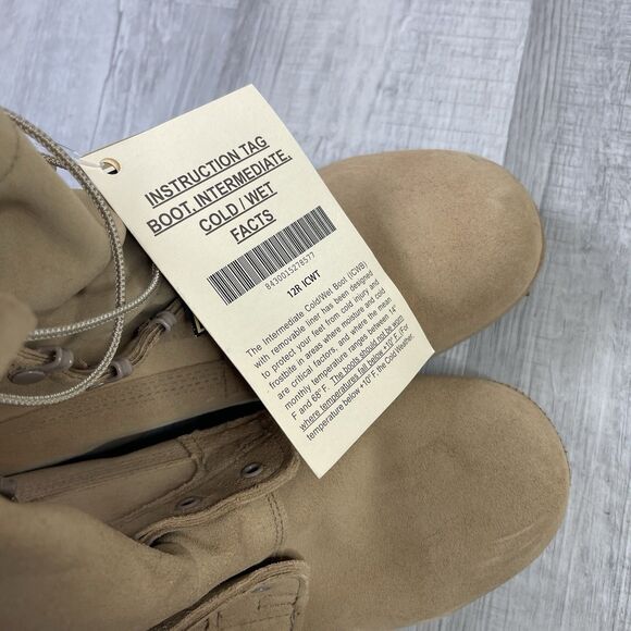 Belleville Tan Cold Weather ICWT Combat Safety Toe Boots W/ Gortex Size 12.0 R - Picture 7 of 8